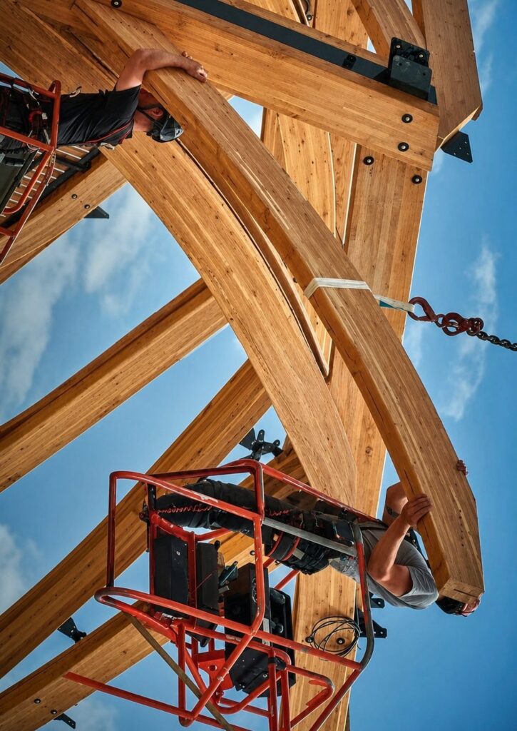 Essences de bois utilisées par Cosylva : Douglas et Épicéa